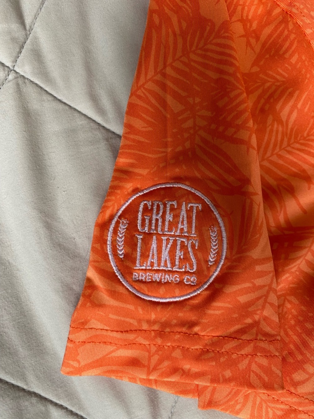 Tropical IPA and Great Lakes Brew Co Orange Short-Sleeve Button-Down Shirt